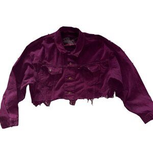 DIY Purple Levi's Denim Jacket